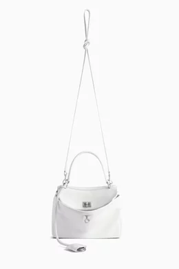 Buy Balenciaga White Mini Rodeo Handbag in Calfskin For Women