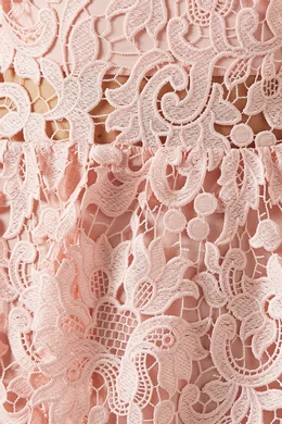 Buy Alice + Olivia Pink Babette Midi Dress in Lace For Women Online |  Ounass Saudi