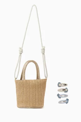 Mimi & Lula Lemon Basket bag NEUTRAL