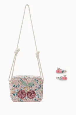 Mimi & Lula Floral Cherries Bag PINK MULTI