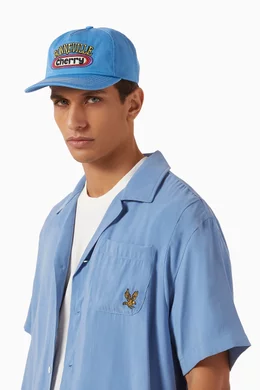 Buy Cherry Los Angeles Blue Bonneville Cap in Cotton For Men