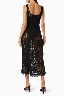 Buy Waimari Black Contessa Maxi Dress in Lace For Women Online | Ounass  Saudi