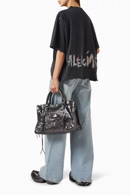 BALENCIAGA＊Tシャツ（NAIL POLISH IN JERSEY） Balenciaga Nail Polish cotton T-shirt in black - Balenciaga