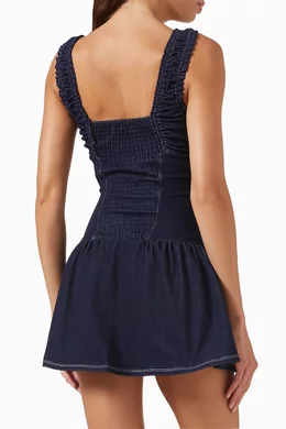 frankies bikini denim dress Buy Bikinis Blue Christa Mini in For Women Online Color:Nude (Wheat) Maxi dress MIDI DRESSS Red Gold Chain Cutout