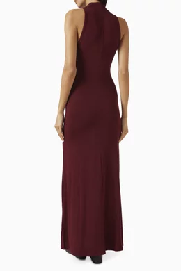 Buy St Agni Red Racerback Maxi Dress in Jersey For Women Online | Ounass  Saudi