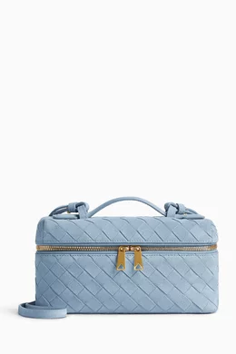 Buy Bottega Veneta Blue Bang Bang Vanity Case in Intrecciato