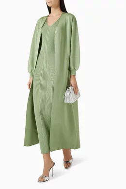 Buy NRA Green Liana Maxi Dress and Jacket Set in Knit For Women Online |  Ounass Saudi