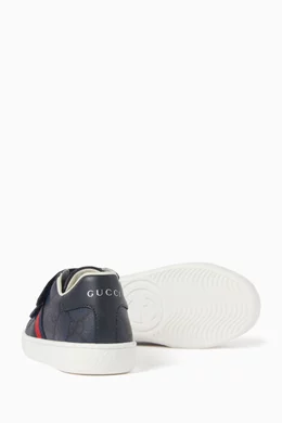 Buy Gucci Black Ace Velcro Sneaker For Girls Online | Ounass Saudi