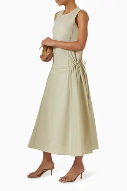 self portrait cream knit midi dress SELF-PORTRAIT - Cream Knit Midi Dress