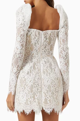 Buy Bronx and Banco White Colette Mini Dress in Lace For Women Online |  Ounass Saudi