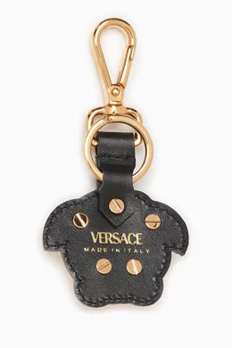 希少✨VERSACE Medusa Leather l Keychain 26569961_56439410_600.jpg
