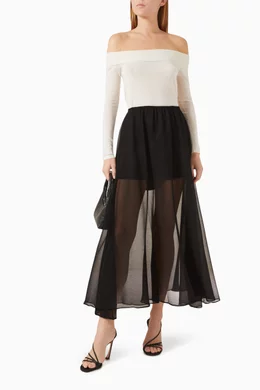 enza costa japanese yoryu chiffon dress Enza Costa - Japanese Yoryu Chiffon Skirt