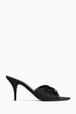Satin Sandals Balenciaga Bow Sandals Buy Balenciaga Black