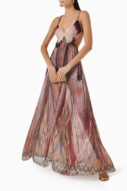 Buy PatBO Orange Papillon Butterfly Open-back Dress For Women Online |  Ounass Saudi