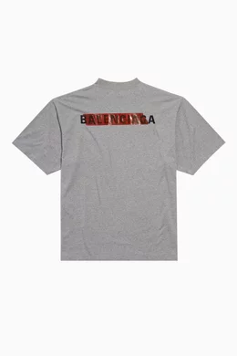 Buy Balenciaga Grey Unisex International T-shirt Medium-fit in Dry
