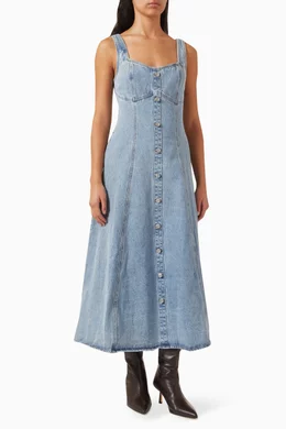 mossman denim dress Mossman Denim Belted Dress size 8