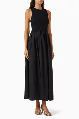 knee length dresses for ladies Melia Maxi Dress Black