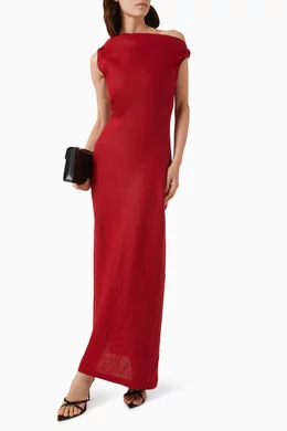 strapless open back dress Faithfull The Brand Maria Mini Dress – Dusty Tomato Mini main image 0