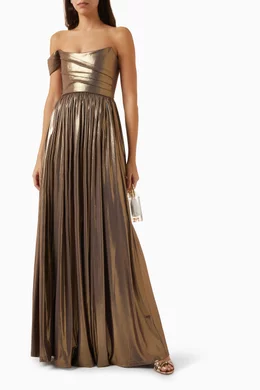 green emerald velvet dress Sau Lee Santana Crystal Dress