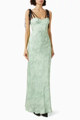 strapless open back dress She's The Prize Satin Strapless Mini Bow Dress Pink/Orange main image 0
