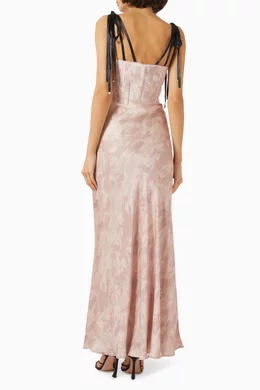 pinko horse dress X Patrick Mcdowell Horse Motif Sheer Midi Dress
