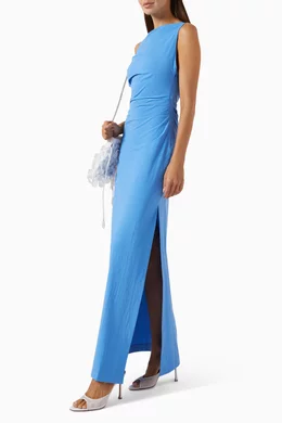 Buy Bec + Bridge Blue Angelina Asymmetrical Maxi Dress For Women Online |  Ounass Saudi