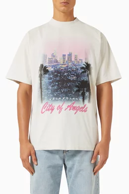 Buy Balenciaga White Unisex City Of Angels Medium Fit T