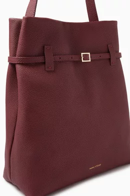 トートバッグ Manu Atelier Tote Du Jour burgundy suede tote bag Tote du Jour Burgundy by Manu Atelier