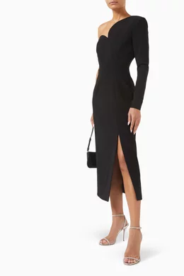 roksanda black dress BRAND NEW ROKSANDA BLACK CADDY DRESS SIZE 10 – Whispers Dress Agency main image 1