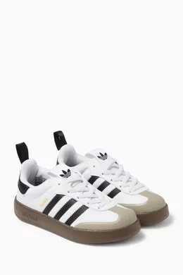 adidas gazelle silver green womens Samba White Black High Sole Adidas – All Seasons Co main image 1