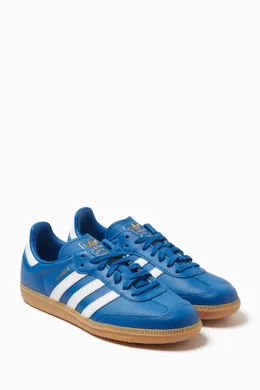 Buy adidas Blue Samba OG Sneakers in Leather For Boys Online | Ounass Saudi