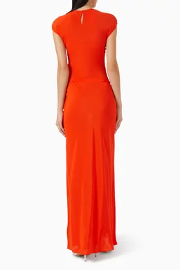open lace back dress Poppy Contoured Mini Dress | Tangerine Orange