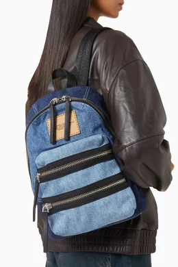 Buy Marc Jacobs Blue Medium Biker Backpack in Denim For