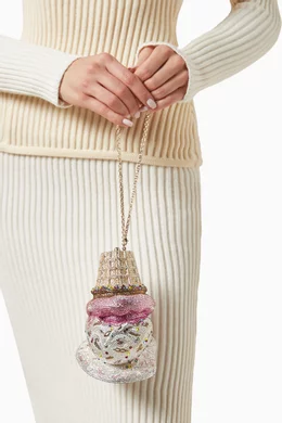 Buy Judith Leiber Pink Upside Down Ice Cream Cone Bag For Women