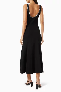 sandro beaded maxi dress SANDRO Fringed And Beaded Maxi Dress