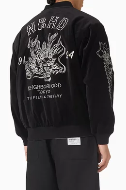 Buy Neighborhood Black Souvenir Jacket For Men Online | Ounass Saudi