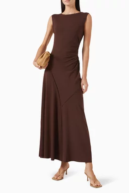 Buy DISSH Brown Hadley Knit Maxi Dress in Rayon Blend For Women Online |  Ounass Saudi