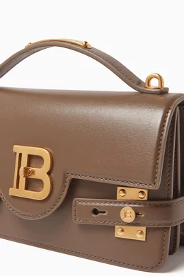Balmain B-Buzz 24 Shoulder Bag - Leather - Khaki
