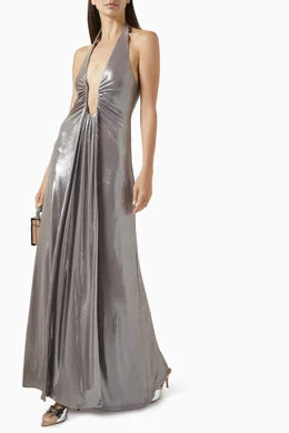 Buy Misha Grey The Jennifer Maxi Dress in Foil Jersey For Women Online |  Ounass Saudi
