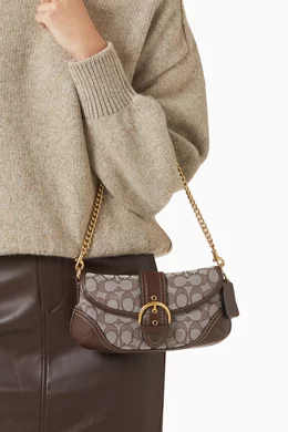 Buy Coach Brown Soho Bag 25 in Signature Jacquard For Women Online