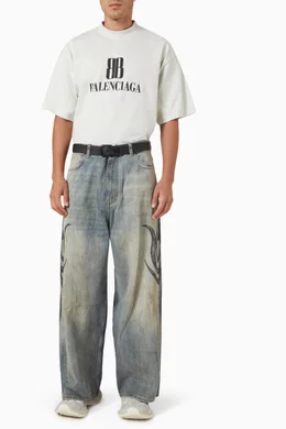 【関税&送料込】Balenciaga White Nano Bb Medium Fit T-Shirt White Nano BB Medium Fit T-Shirt | BALENCIAGA - Antonia