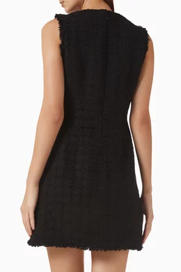 Buy Kate Spade New York Black Plaza Flared Mini Dress in Tweed For Women  Online | Ounass Saudi