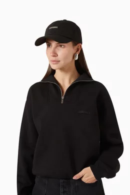 Buy Jacquemus Black La Casquette Gadjo Baseball Cap in  display picture 1