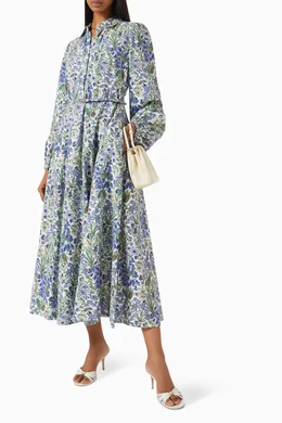 Buy byTiMo Multicolour Maxi Shirt Dress in Linen For Women Online | Ounass  Saudi