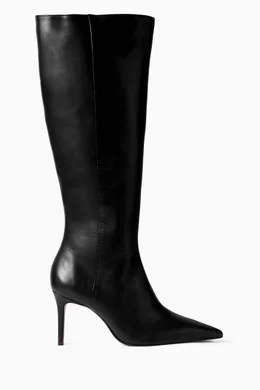 Knee Boots Schutz Black Boots Schutz Terrance Over-The-Knee Block