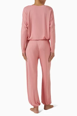Buy Eberjey Pink Gisele Slouchy Pyjama Set in TENCEL™ Modal For
