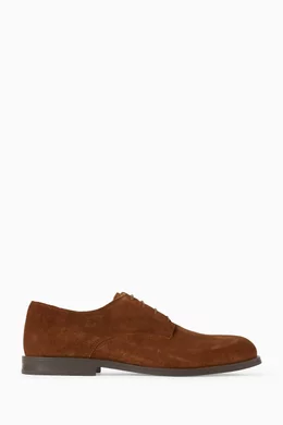 Buy Calvin Klein Brown Cushioned Derby Lace-up Shoes in Suede For Men  Online | Ounass Saudi