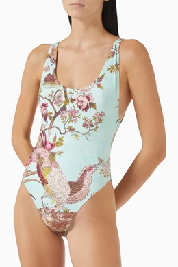Buy SKIMS Green Roberto Cavalli X SKIMS Signature Swim Scoop
