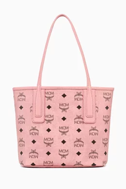 Liz Shopper Mcm Visetos Rosa Buy MCM Pink Mini Liz Shopper In