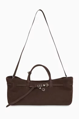 Buy MARGE SHERWOOD Brown Grandma Used Bag in Suede For Women